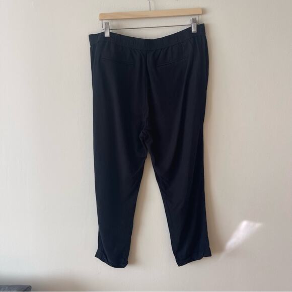 Madewell Cuffed Trucked Trousers Elastic Waistband Women’s size L Black - Picture 6 of 10